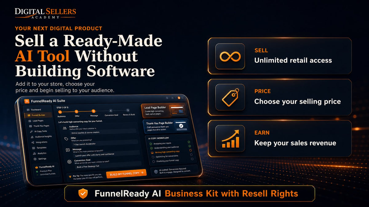 FunnelReady AI & Business Kit with Resell Rights